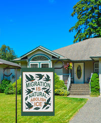 Abolish ICE Garden Flag, Double Sided, Keep the Immigrants, Deport the Racists Flag, Anti-Trump, Resist Racism Flag, Resist Fascism Flag