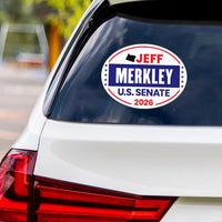 Jeff Merkley For Oregon Senate 2026 Vinyl Sticker, Vote Jeff Merkley Decal, Oregon Senate Elections 2026 Bumper Sticker, 6" x 4.5"