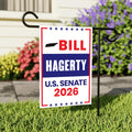 Bill Hagerty For Tennessee Senate 2026 Garden Flag, Double Sided, 2026 Senate Flag, Elections Flag, Race Red White & Blue Flag