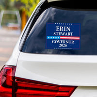 Erin Stewart For Connecticut Governor 2026 Vinyl Sticker, Vote Erin Stewart, Connecticut Governor Elections 2026 Bumper Sticker 6" x 4.5"