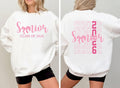 Senior 2026 Sweatshirt, Coquette Bow Graduation Shirt, Class of 2026 Sweatshirt, Front Back