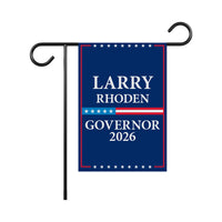Larry Rhoden For South Dakota Governor 2026 Garden Flag, Double Sided, 2026 Governor Flag, Elections Flag, Race Red White & Blue Flag