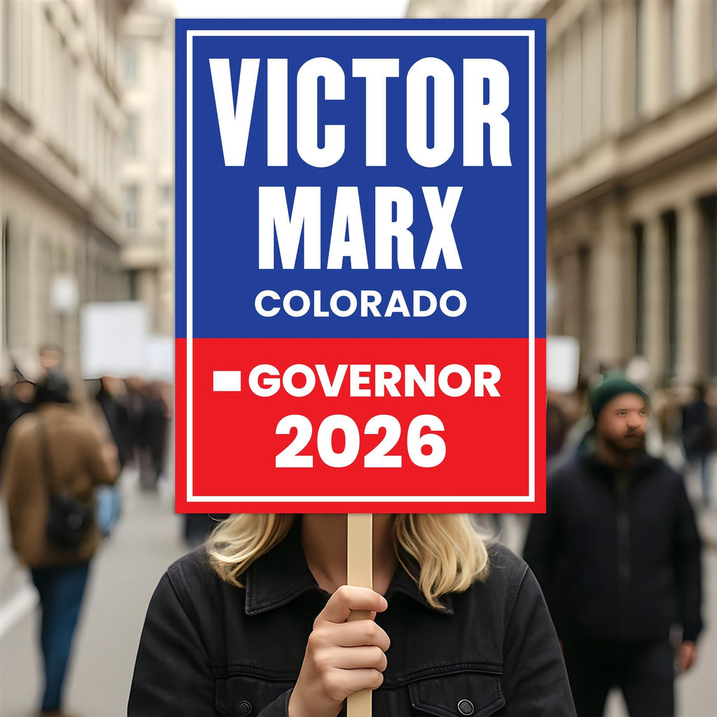 Victor Marx For Colorado Governor 2026 Election Sign, Political ...
