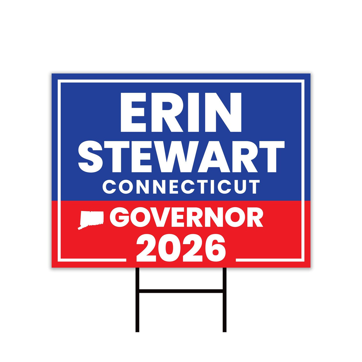 Erin Stewart For Connecticut Governor 2026 Yard Sign, Corrugated ...