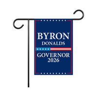 Byron Donalds For Florida Governor 2026 Garden Flag, Double Sided, 2026 Governor Flag, Republic, Elections Flag, Race Red White & Blue Flag
