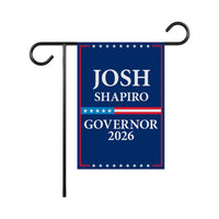 Josh Shapiro For Pennsylvania Governor 2026 Garden Flag, Double Sided, 2026 Governor Flag, Elections Flag, Race Red White & Blue Flag