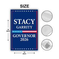 Stacy Garrity For Pennsylvania Governor 2026 Garden Flag, Double Sided, 2026 Governor Flag, Elections Flag, Race Red White & Blue Flag