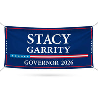 Stacy Garrity For Pennsylvania U.S. Governor Banner Sign, 13 oz Waterproof US Governor Election 2026 Vinyl Banner With Metal Grommets
