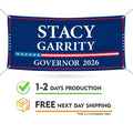 Stacy Garrity For Pennsylvania U.S. Governor Banner Sign, 13 oz Waterproof US Governor Election 2026 Vinyl Banner With Metal Grommets