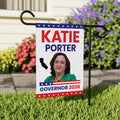 Katie Porter For California Governor 2026 Garden Flag, Double Sided, 2026 Governor Flag, Elections Flag, Race Red White & Blue Flag