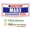Victor Marx For Colorado U.S. Governor Banner Sign, 13 oz Waterproof US Governor Election 2026 Vinyl Banner With Metal Grommets