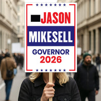 Jason Mikesell For Colorado Governor 2026 Election Sign, Political Campaign Sign, Republican party, Governor Election 2026 Race Poster Sign