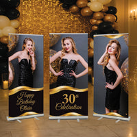 Custom Retractable Banner Stand, Personalized Roll Up Banner, Event Business Display Sign, Promotional Marketing Banner for Trade Shows