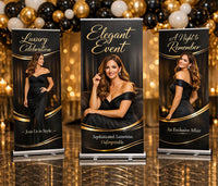 Custom Retractable Banner Stand, Personalized Roll Up Banner, Event Business Display Sign, Promotional Marketing Banner for Trade Shows