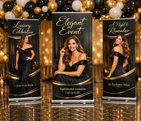 Custom Retractable Banner Stand, Personalized Roll Up Banner, Event Business Display Sign, Promotional Marketing Banner for Trade Shows