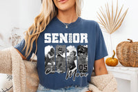 Custom 2026 Senior Football Mom Shirt, Personalized Football Player Photo Shirt, Name & Jersey Number Tee, Senior Night Shirt, Sports Gifts