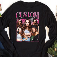 Custom Bootleg Shirt, Personalized Photo Collage Shirt, Custom Picture Tee, Retro Photo Graphic Shirt, Photo Shirt, Birthday Gifts