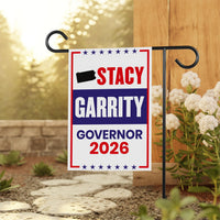 Stacy Garrity For Pennsylvania Governor 2026 Garden Flag, Double Sided, 2026 Governor Flag, Elections Flag, Race Red White & Blue Flag