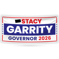 Stacy Garrity For Pennsylvania U.S. Governor Banner Sign, 13 oz Waterproof US Governor Election 2026 Vinyl Banner With Metal Grommets