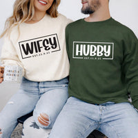 Wifey and Hubby Shirt, Wedding Party Matching Shirt, Just Married Couple Tee, Honeymoon Shirt, Wife and Hubs Shirt, Gifts for Couples
