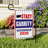 Stacy Garrity For Pennsylvania Governor 2026 Garden Flag, Double Sided, 2026 Governor Flag, Elections Flag, Race Red White & Blue Flag