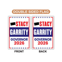 Stacy Garrity For Pennsylvania Governor 2026 Garden Flag, Double Sided, 2026 Governor Flag, Elections Flag, Race Red White & Blue Flag