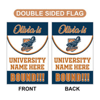 Personalized College Bound Garden Flag, Class of 2026 Flag, Senior 2026 Graduation Flag, Future College Banner, Graduation Decor Gift