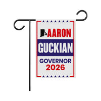 Aaron Guckian For Rhode Island Governor 2026 Garden Flag, Double Sided, 2026 Governor Flag, Elections Flag, Race Red White & Blue Flag
