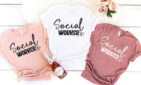 Social Worker Shirt, Social Worker Heart Shirt, Caring Social Worker Tee, LSW MSW LCSW Shirt, Social Work Matching Shirt Gift