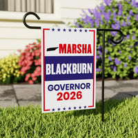 Marsha Blackburn For Tennessee Governor 2026 Garden Flag, Double Sided, 2026 Governor Flag, Elections Flag, Race Red White & Blue Flag