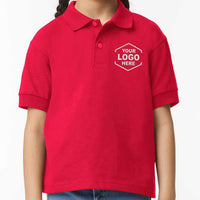 Custom Embroidered Polo Shirt for Men and Women, Personalized & Printed Polo Shirts for Business, Casual Wear, Sports Teams, Work Uniforms (Youth)