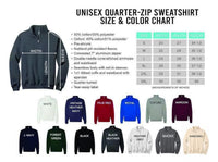 Personalized Mascot Embroidered Quarter Zip Sweatshirt, Custom Team Pullover, University Spirit Wear, Coach Game Day, Custom Team Gift