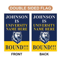 Personalized College Graduation Garden Flag, Double-Sided Custom School, University Logo, Class of 2026 Yard Sign, Graduate Celebration Flag