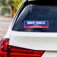 Robert B. Charles For Maine Governor 2026 Vinyl Sticker, Vote Robert B. Charles, Maine Governor Elections 2026 Bumper Sticker 10" x 3"