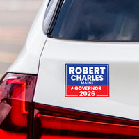 Robert B. Charles For Maine Governor 2026 Car Magnet - Vote Robert Charles Vehicle Magnet, Maine Governor Elections 2026 Magnet - 6" x 4.5"
