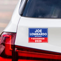 Joe Lombardo For Nevada Governor 2026 Car Magnet - Vote Joe Lombardo Vehicle Magnet, Nevada Governor Elections 2026 Magnet - 6" x 4.5"