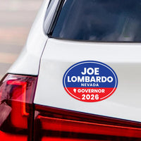 Joe Lombardo For Nevada Governor 2026 Car Magnet - Vote Joe Lombardo Vehicle Magnet, Nevada Governor Elections 2026 Magnet - 6" x 4.5"