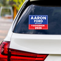 Aaron Ford For Nevada Governor 2026 Vinyl Sticker, Vote Aaron Ford, Nevada Governor Elections 2026 Bumper Sticker 6" x 4.5"