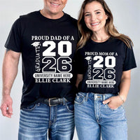 College Graduation Matching Family Shirt, Custom Class of 2026 Shirt, Senior Grad Squad Tee, Proud Mom Dad Shirt, Grad Gifts