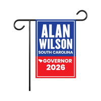 Alan Wilson For South Carolina Governor 2026 Garden Flag, Double Sided, 2026 Governor Flag, Elections Flag, Race Red White & Blue Flag