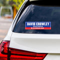 David Crowley For Wisconsin Governor 2026 Vinyl Sticker, Vote David Crowley, Wisconsin Governor Elections 2026 Bumper Sticker 10