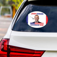 Josh Green For Hawaii Governor 2026 Vinyl Sticker, Vote Josh Green, Hawaii Governor Elections 2026 Bumper Sticker 6" x 4.5"
