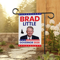 Brad Little For Idaho Governor 2026 Garden Flag, Double Sided, 2026 Governor Flag, Republican, Elections Flag, Race Red White & Blue Flag