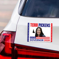 Terri Pickens For Idaho Governor 2026 Car Magnet - Vote Terri Pickens Vehicle Magnet, Idaho Governor Elections 2026 Magnet - 6" x 4.5"