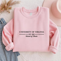 Custom University Embroidered Sweatshirt, Personalized College Hoodie, School Name Shirt, Year Major Long Sleeve Shirt, College Gift