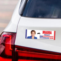 Maura Healey For Massachusetts Governor 2026 Car Magnet - Vote Maura Healey Vehicle Magnet, Governor Elections 2026 Magnet - 10" x 3"