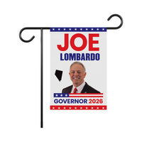 Joe Lombardo For Nevada Governor 2026 Garden Flag, Double Sided, 2026 Governor Flag, Republican, Elections Flag, Race Red White & Blue Flag