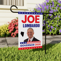 Joe Lombardo For Nevada Governor 2026 Garden Flag, Double Sided, 2026 Governor Flag, Republican, Elections Flag, Race Red White & Blue Flag