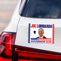 Joe Lombardo For Nevada Governor 2026 Car Magnet - Vote Joe Lombardo Vehicle Magnet, Nevada Governor Elections 2026 Magnet - 6" x 4.5"