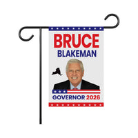 Bruce Blakeman For New York Governor 2026 Garden Flag, Double Sided, 2026 Governor Flag, Elections Flag, Race Red White & Blue Flag